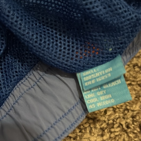 J. McLaughlin Men's Blue Swim Shorts with Orange Accents - large - Picture 6 of 6